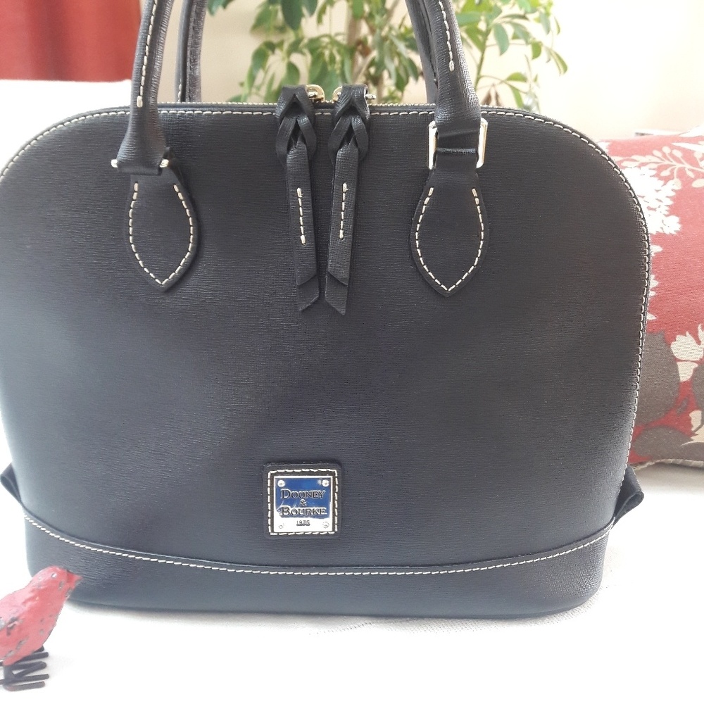 Black Dooney and Bourke Zip Zip Satchel